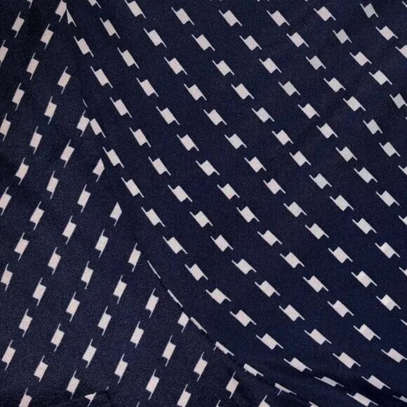 Vintage Chillenger Button Up Short Sleeve Navy Pattered Short Sz: M - Picture 2 of 3